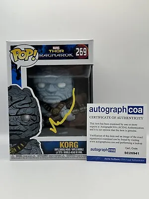 Taika Waititi AUTOGRAPH - Korg - Thor Ragnarok - Funko Pop ACOA • $362.59