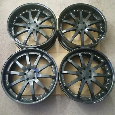 4 20  Work Gnosis Gs1 JDM Wheels Rims 5x100 20x8 +14 / +17 VIP RARE CUSTOM BLACK • $1000