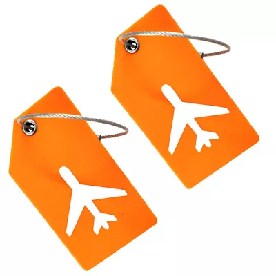  2 Pcs Luggage Tag Travel Id Identification Label Bag Labels Hanging Suitcase • £8.75