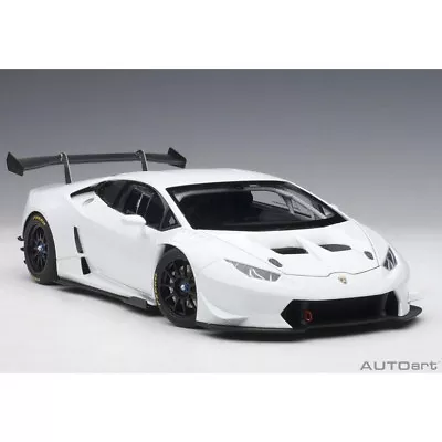 Autoart 2016 Lamborghini Huracan Super Trofeo 1:18 Model Bianco Isis/White 81557 • $118.85