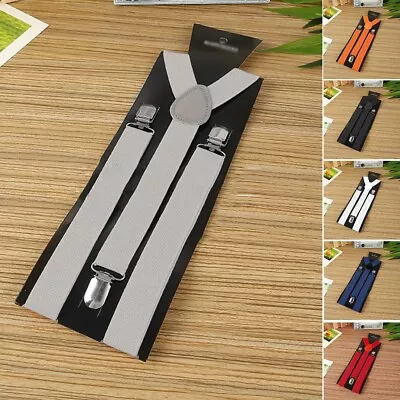 £9.50 • Buy Mens Women Braces Heavy-Duty 25mm For Motorbike Dinner Suit Work Trousers New
