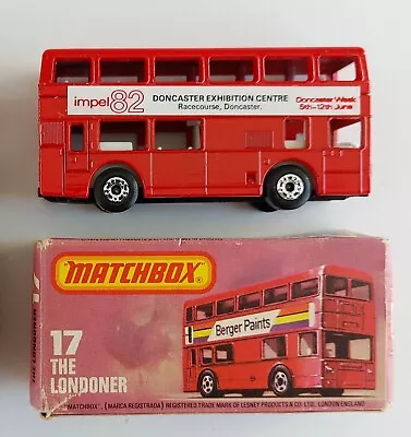Matchbox 75 #17'the Londoner' 1982 Doncaster Exhibition Centre Boxed Mint 'rare' • £4.20