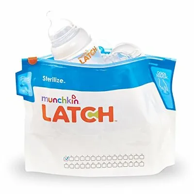 Munchkin Latch Steriliser Bags Pack Of 6 • £13.09