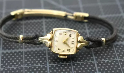 Vintage Hamilton Gold Filled Lady Mechanic Wrist Watch #k21 • $22.95