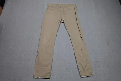 Levi's 508 Jeans Mens 32x30 Beige Slim Straight Khaki Chino Rancher Western • $19.98