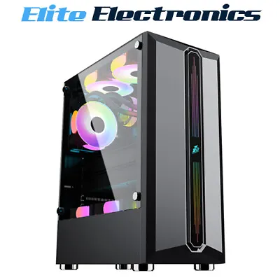 $46.85 • Buy 1st Player Rainbow RB-3 ATX RGB Tempered Glass PC Computer Gaming Case