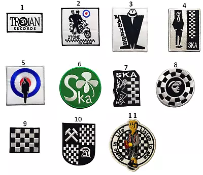 £2.25 • Buy Trojan Records 2tone Ska Mod Punk Regge Madness Rude Boy Music Iron Sew On Patch