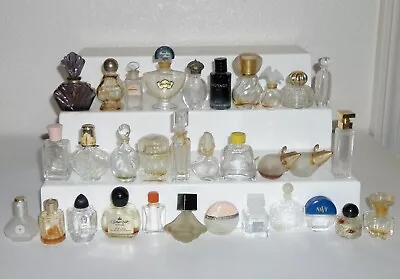 Big Lot Of 32 EMPTY Collectible Mini Miniature Vanity Parfum Fragrance Bottles • $39.99