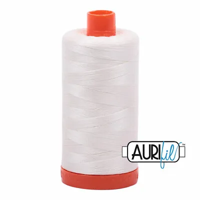 Aurifil Cotton Thread Mako 50wt Large Spool 1422 Yards/1300 Meters MK50SC6-2026 • $13.30