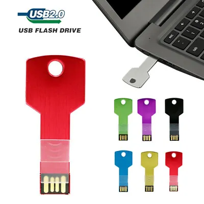 USB Flash Drive 64GB 32GB 16GB 8GB 2.0 Mini USB Stick Metal Key Flash Pendrive • $2.89