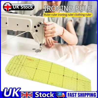 Hot Ironing Ruler Patchwork Tailor Measuring DIY Craft Stitching Sewing Supplies • £4.89
