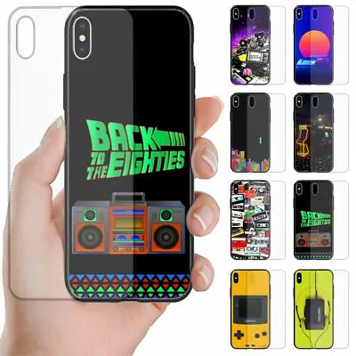 For OPPO Series 1980s Retro Trend Print Tempered Glass Mobile Phone Back Case #1 • $14.98