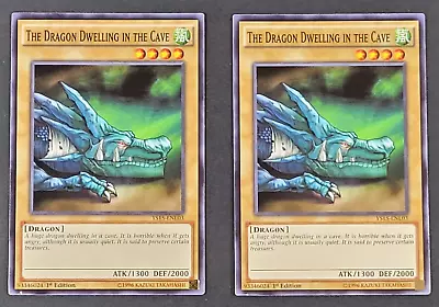Yugioh TCG - 2x The Dragon Dwelling In The Cave - YS15-ENL03 - NM - Saber Force • $4.19
