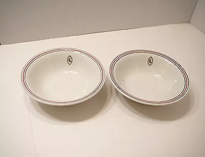 2 Vintage Steam Ship Bowls China Ellerman Lines Cereal Salad Weatherby Falconwar • $33.15