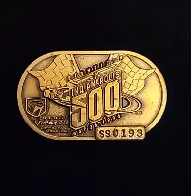 1996 Indy 500 Bronze Pit Pass Badge Pin Indianapolis Motor Speedway Dodge Viper • $24.99