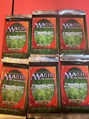 MTG: 6 HOMELANDS Factory Sealed Booster Packs From Box - 6 Packs Magic - English • $60