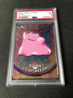 $49.99 • Buy 2000 Pokemon Topps Chrome Ditto #132 PSA 7 NM