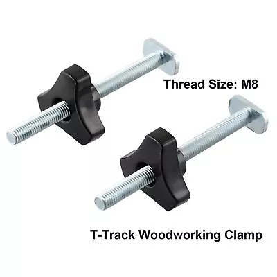 2-Sets M8 T-Track Bolts & Knobs T-Slot Bolts & Knobs Clamps For Woodworking Jigs • $12.47