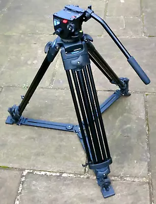 Vinten/Manfrotto Pro Touch PT-520 Tripod With Pro 5 Head Bag And Camera Plate. • £235