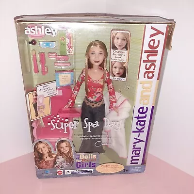 Mary Kate And Ashley Super Spa Day Doll NEW Ashley 2003 W/Poster+Instructions • $55