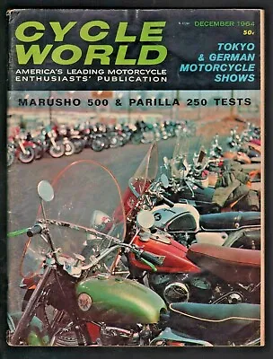 1964 December Cycle World -Vintage Motorcycle Magazine - Matchless Meets Metisse • $14.24