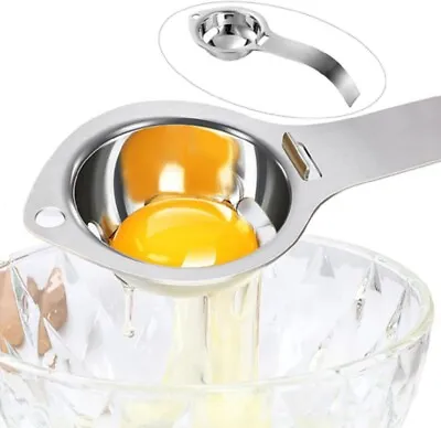Convenient Egg Yolk White Separator Divider Holder Sieve Kitchen Tool Gadget US • $8.54