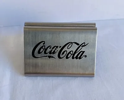 COCA COLA Coke Drink Vintage Metal Paper Napkin Serviette Dispenser Holder RARE • $39.94