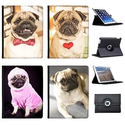 £9.99 • Buy Azzumo Pug Pugs Love Little Dogs Faux Leather Case Cover For The Apple IPad