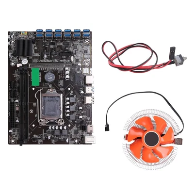 B250C Mining Motherboard LGA1151 DDR4 Memory 12 PCIE 16X To USB3.0 GPU Slot • $173