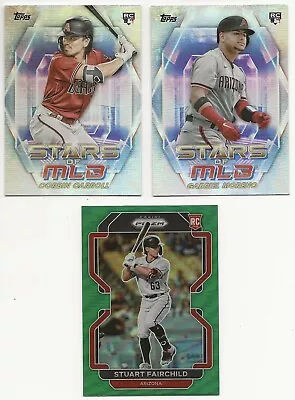 DBacks Rookies 2023 Topps SMLB C Carroll & G Moreno 2022 Prizm Green Fairchild • $5