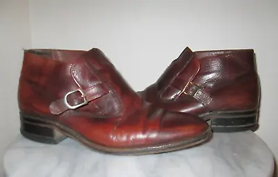 Freeman Brown Leather Chelsea Ankle Boots Vintage 60s/70s Size 8D READ • $45.99