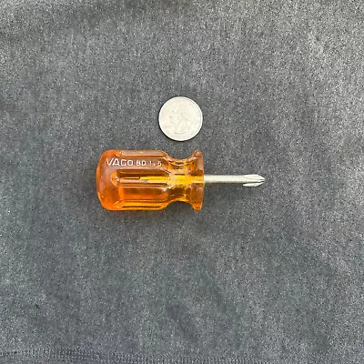 Vaco Bull Driver Model BD 125 Phillips Stubby Screwdriver Made In USA • $8