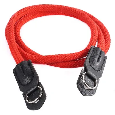 Red Nylon Rope Camera Neck Strap For Film Digital Canon Nikon Fuji Pentax Sony A • £10.82