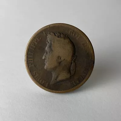 Antique Bronze Coin | 10 Centimes | Louis-Philippe I | 1839 | ~18g | 30mm • £25.58
