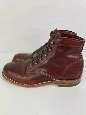 Wolverine 1000 Mile Plain Toe Leather Boots Combat Liberty Arts Size 10 B • £169.32