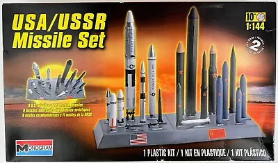 USA/USSR Missile Set 1:144 Monogram 85-7860 Skill 2 Model Kit NEW Open Box • $50.97