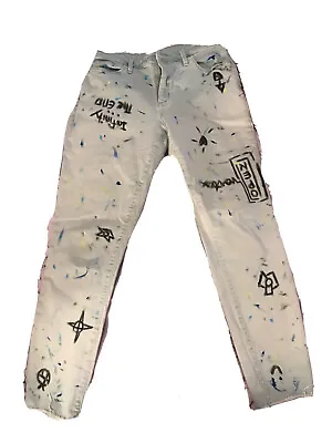 Absodeitly Custom Size 12/13R Universal Thread High Rise Skinny Jeans Grey • $0.99