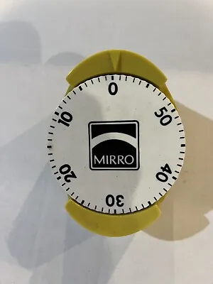 Vintage MIRRO 60 Min Kitchen Timer Bell Harvest Gold Retro Kitchen Gadget • $5.99