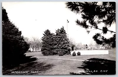 Mitchell South Dakota~Hitchcock Park~Pine Trees~Band Stand~1940s RPPC • $11.99