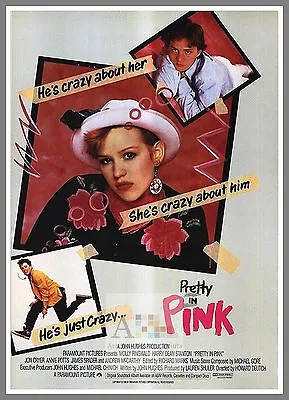 Pretty In Pink Movie Poster A1 A2 A3 • £22.90