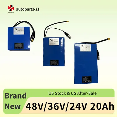 24V 36V 48V 20Ah Lithium Ion Ebike Battery Electric Bicycle Motor 30A BMS 1000W • $156.32