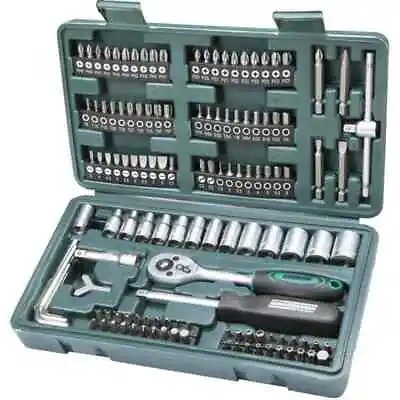 Br眉der Mannesmann 130 Piece Bit And Socket Set 29166 UK NEW • £51.69