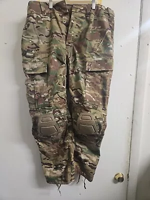 US Multicam Army Combat Pants Flame Resistant With Crye Knee Pads Large Short  • $99