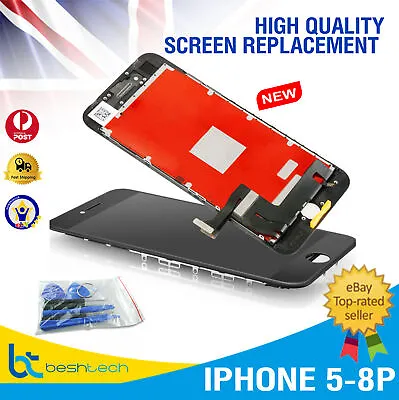 $16.71 • Buy LCD Digitizer Touch Screen Replacement Assembly IPhone 5,6,6S,6+,8,8P AAA+ Grade