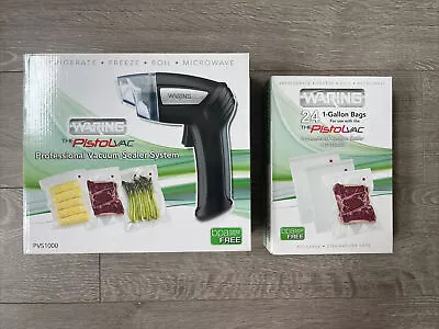 WARING Pro The Pistol Vac Professional Vacuum Sealer With Bags BPA Free PVS1000 • $25