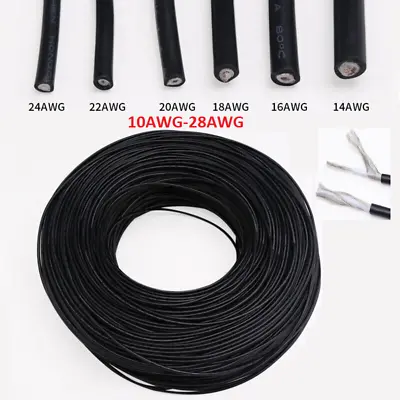 10AWG-28AWG Single Core Shielded Wire Electronic Cable Audio Cable Signal Cable • $12.93