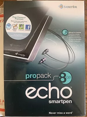 Livescribe Echo Pro Pack Smart Pen 8GB Smartpen Untested • $69