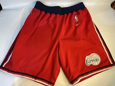 Los Angeles Clippers 83 Mens L Large Shorts Vintage Nike Team NBA Basketball Red • $29.99