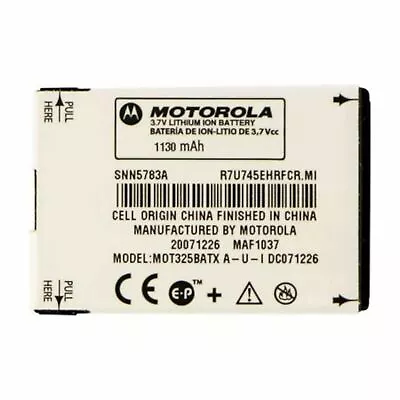 OEM Motorola SNN5783B Replacement Cell Phone Battery For Q9h C290 Deluxe IC902 • $4.23