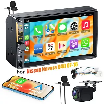 For Nissan Navara 7  Car Apple Android CarPlay Stereo Radio Bluetooth MP5 Player • $84.28